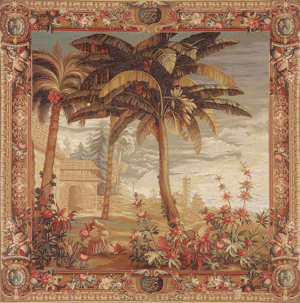 The Pineapple Harvest - Exotic Landscape wandtapijt