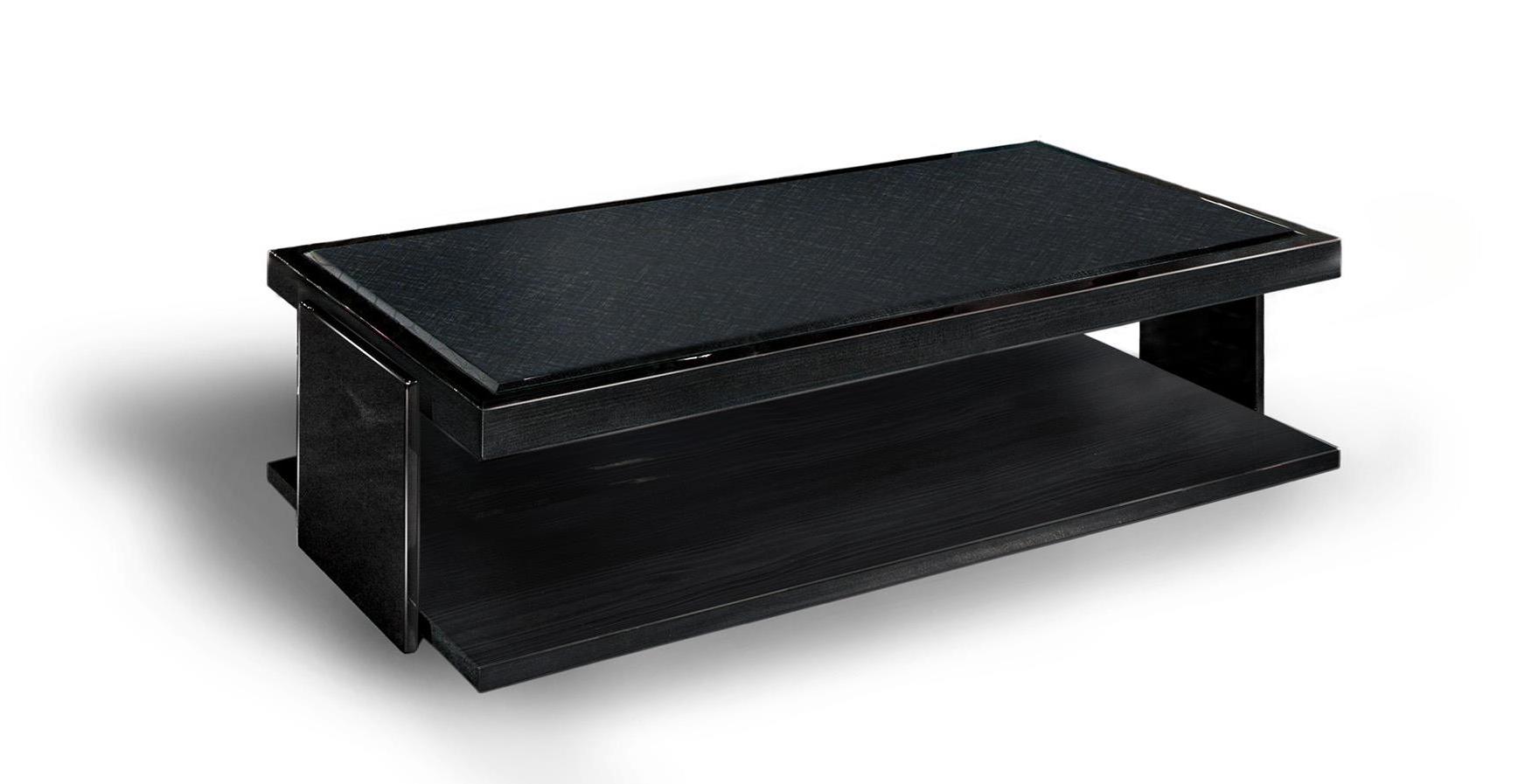 Salontafel met cedar planken en metalen poten