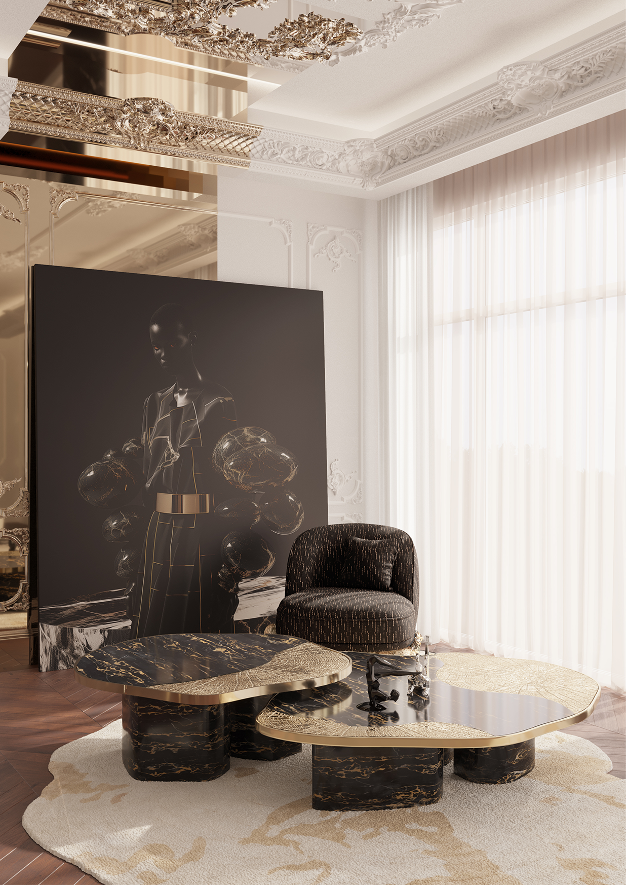 Angora II zwarte fauteuil