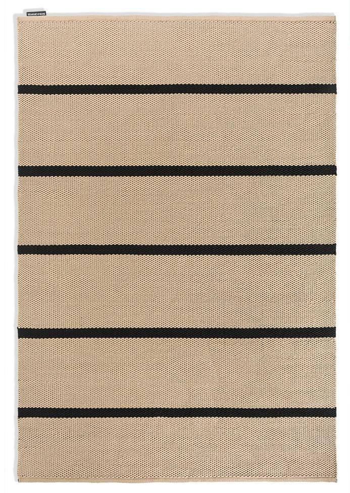 Deck koolzwart outdoor tapijt | Maat: 140 × 200 cm