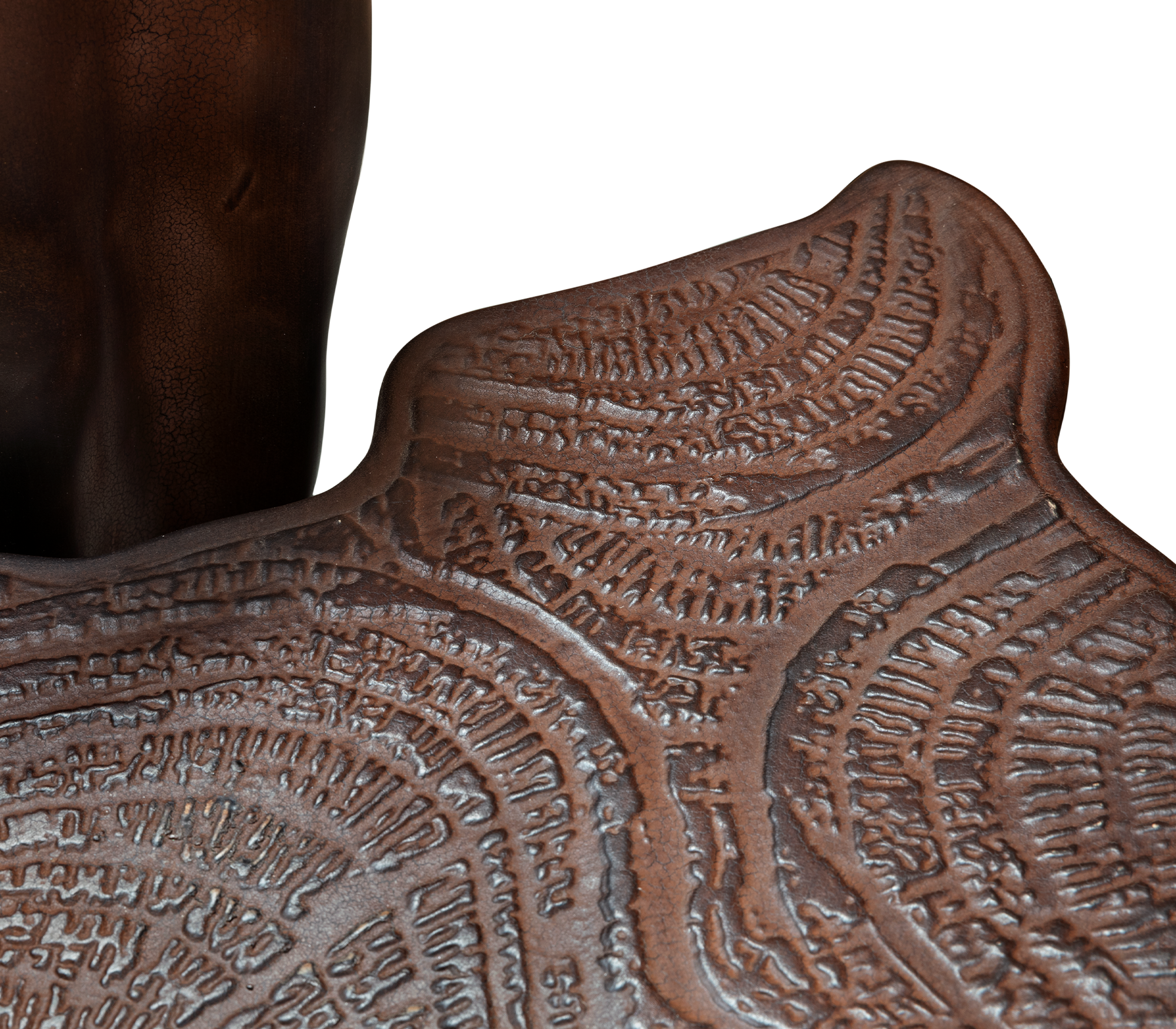 Horizon donkerbruine keramische bijzettafel