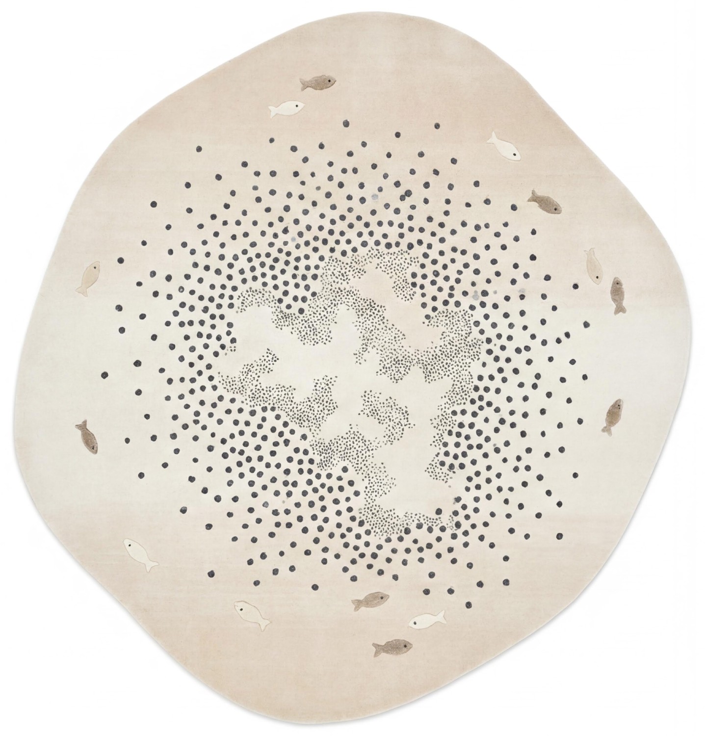 Ivory Halo luxe vloerkleed