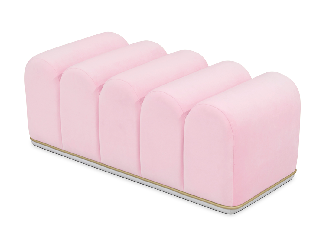 Sweet Swirl roze kinderbank
