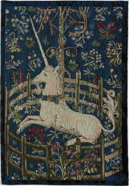 Captive Unicorn wandtapijt