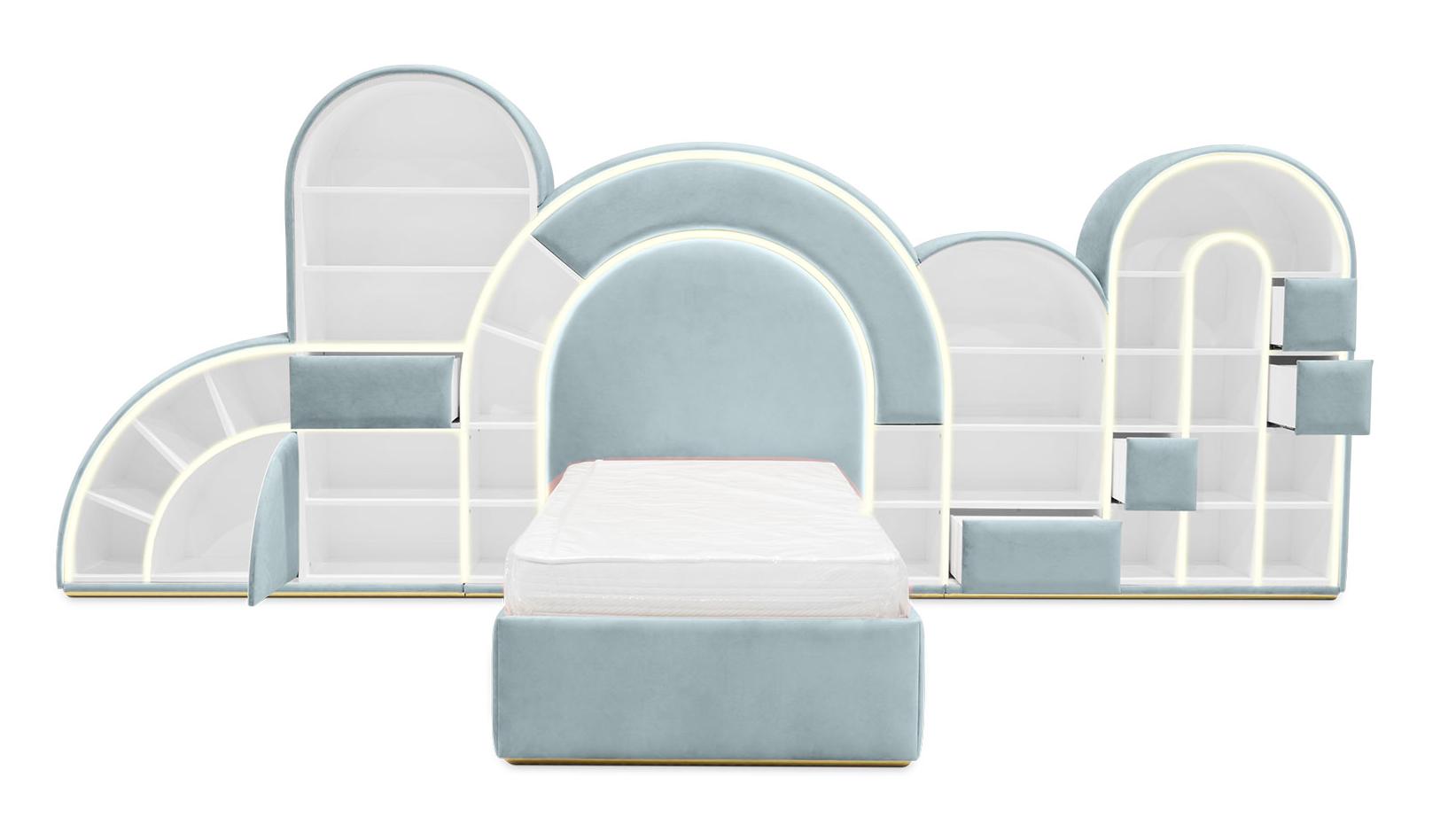 Bubblegum Marshmallow blauw kinderbed