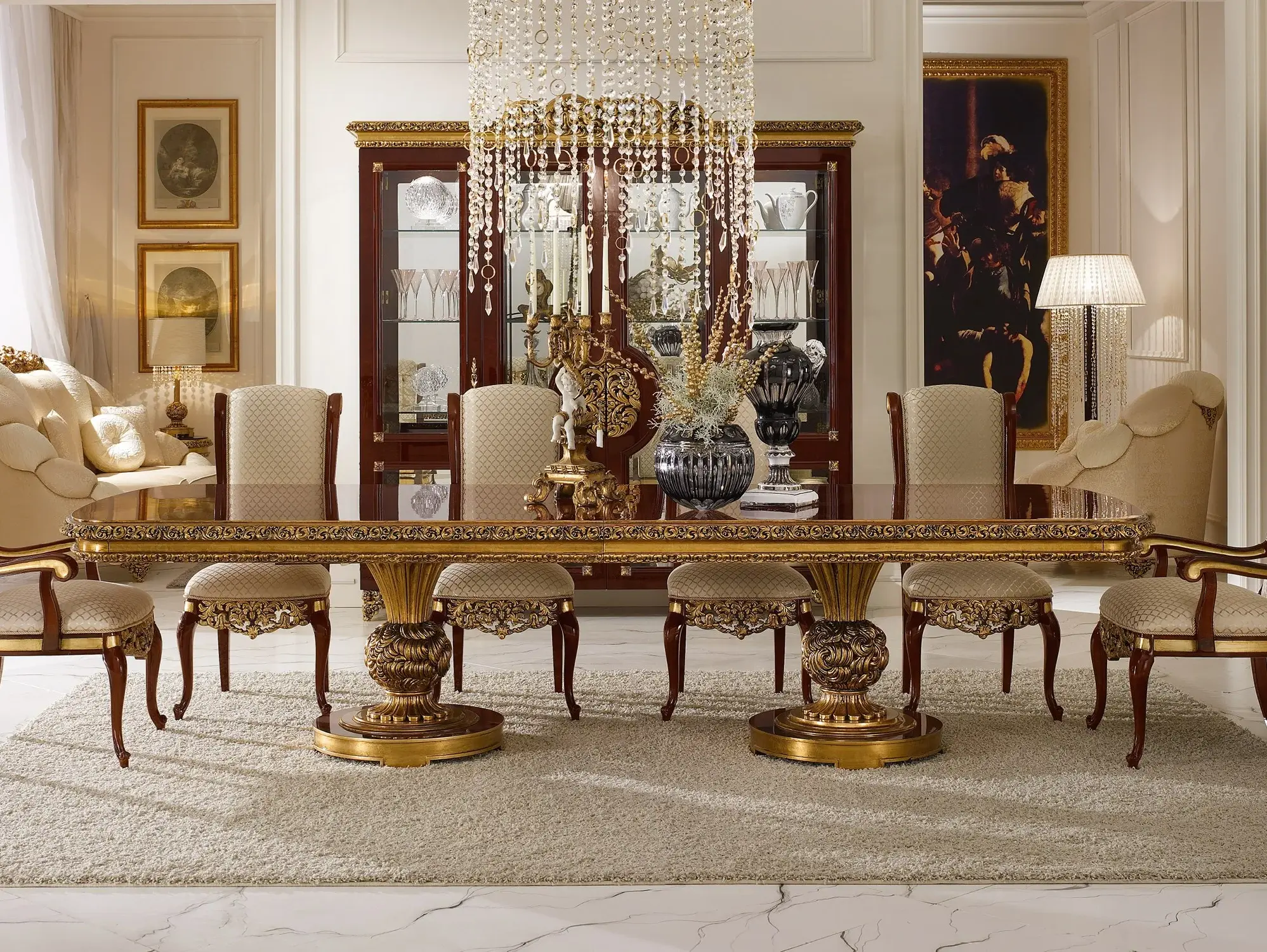 Elegance klassieke eettafel | Configuratie: Vast