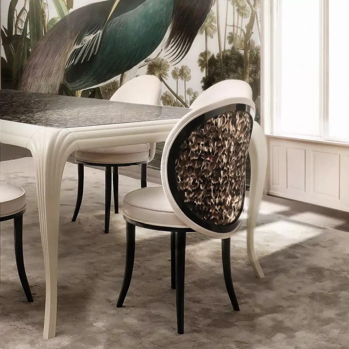 Mistral folie veer rugleuning eetstoel