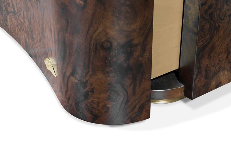 Designer houten boekenkast