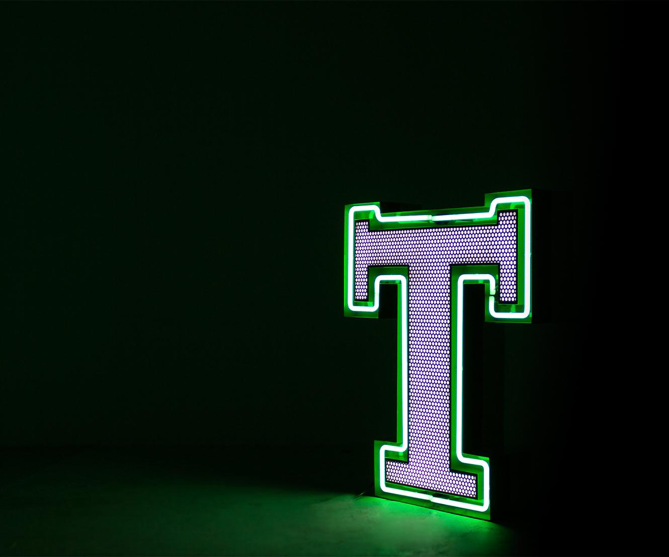 Timeless Letter T lamp