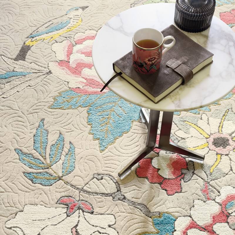 Paeonia koraal tapijt | Maat: 200 × 280 cm