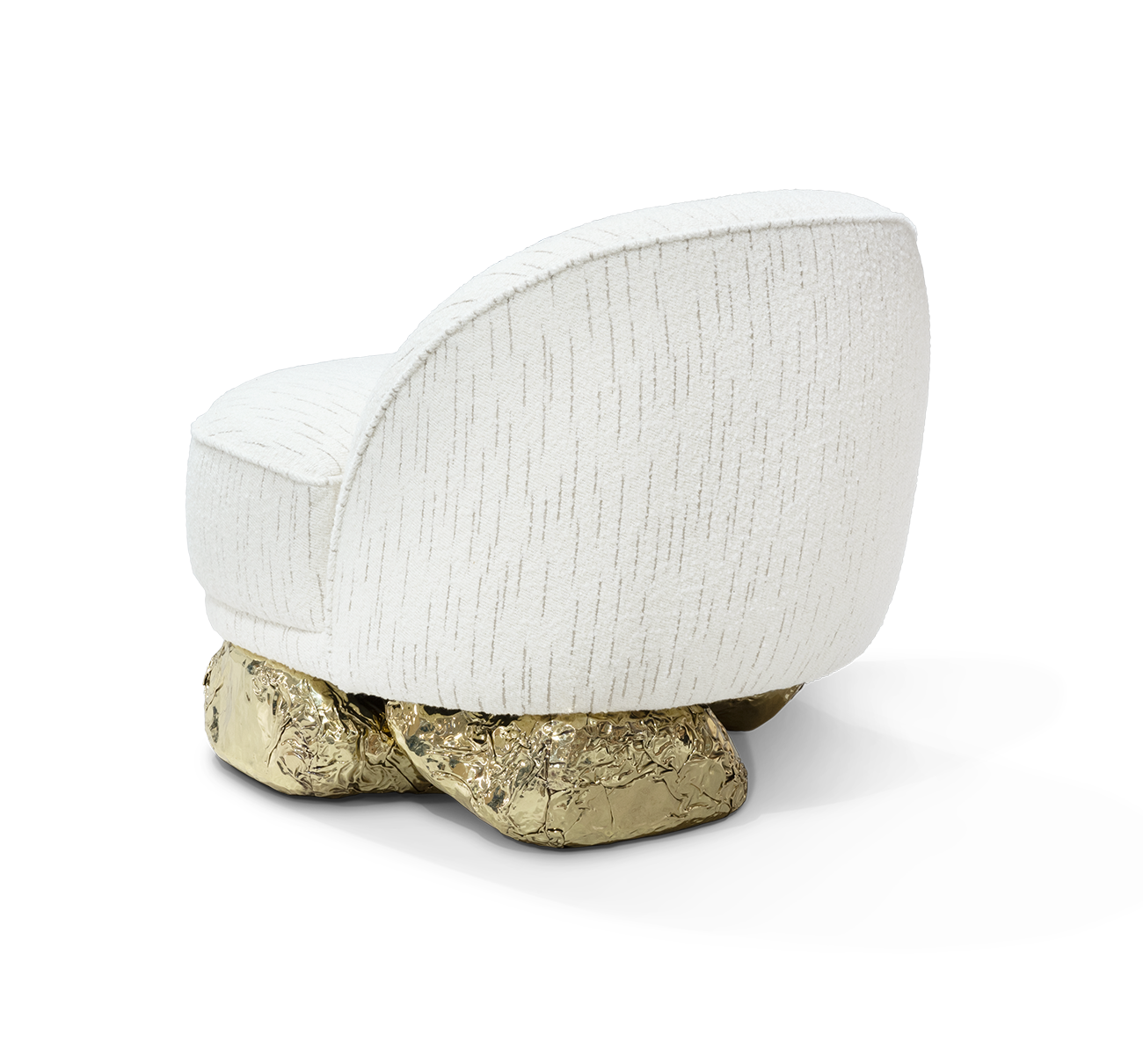 Angora witte fauteuil