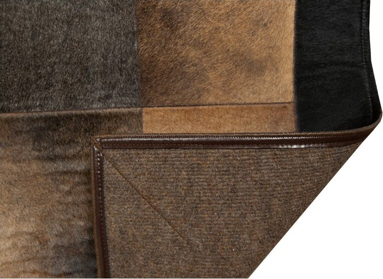 Tabak bladeren koeienhuid tapijt | Maat: 120 × 170 cm