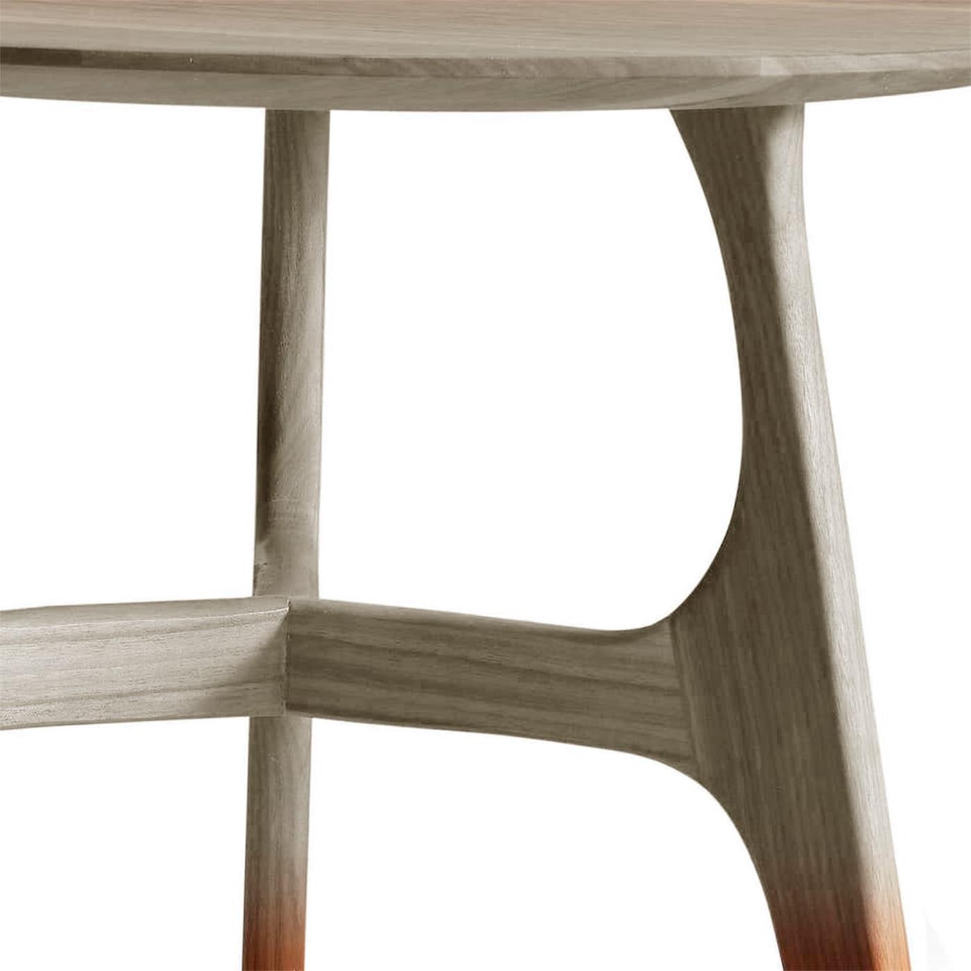 Converso grijze massief walnoten salontafel