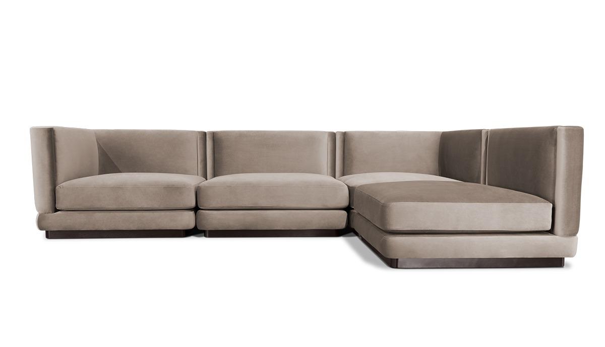 Eigentijdse modulaire bank
