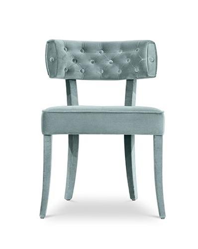 Prestige hemelblauwe eetstoel