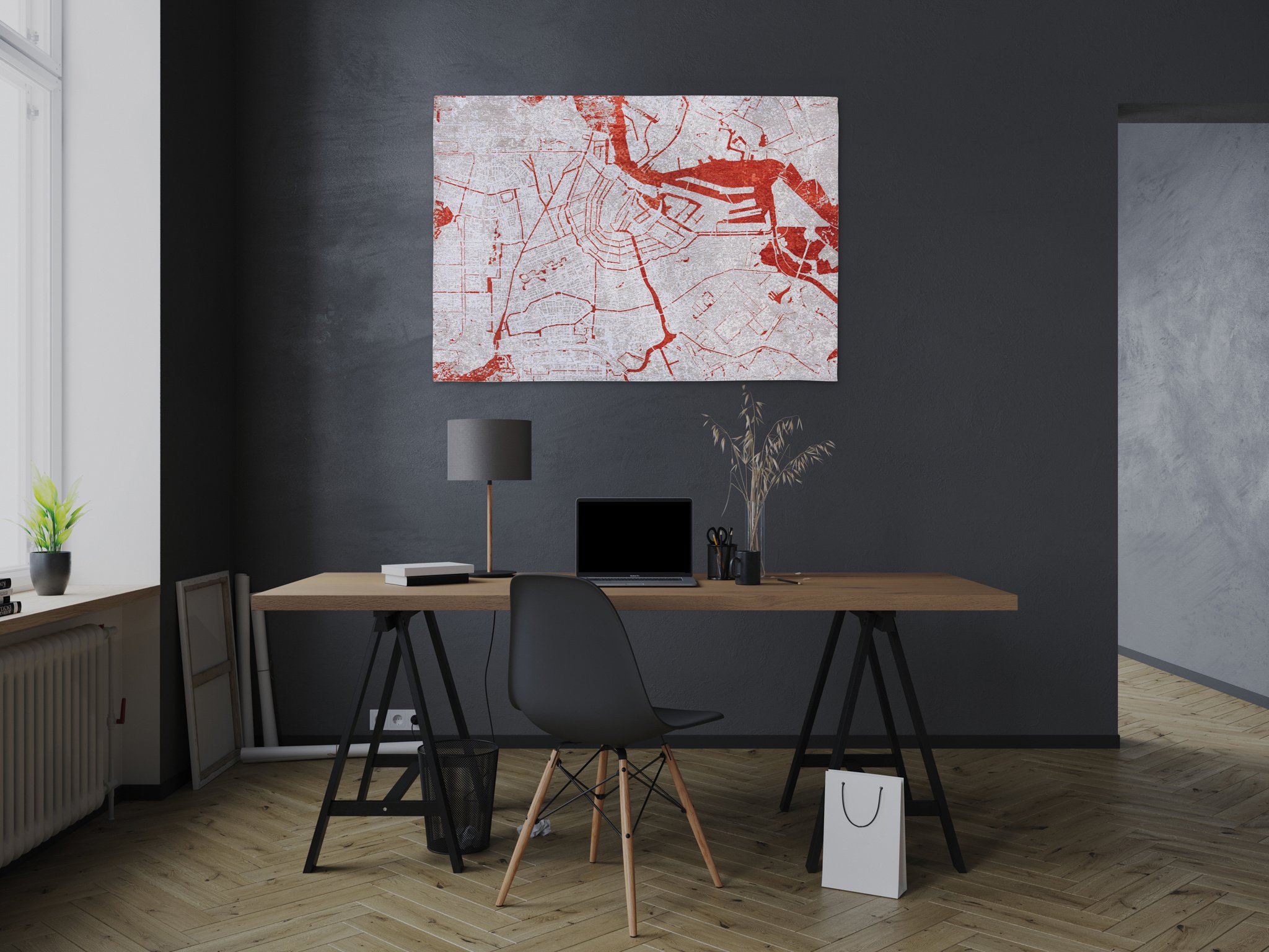 Orange Cut tapijt | Maat: 200 × 280 cm