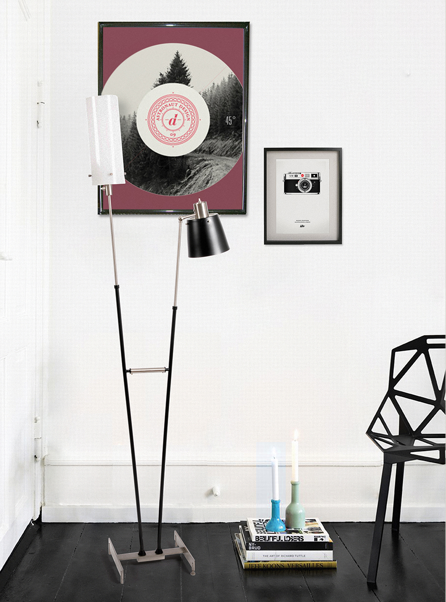 Trombonist vloerlamp