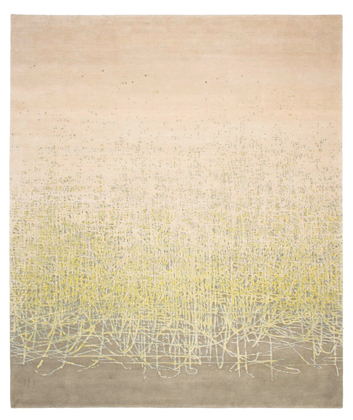 Ballpoint art 5 wit grijs tapijt