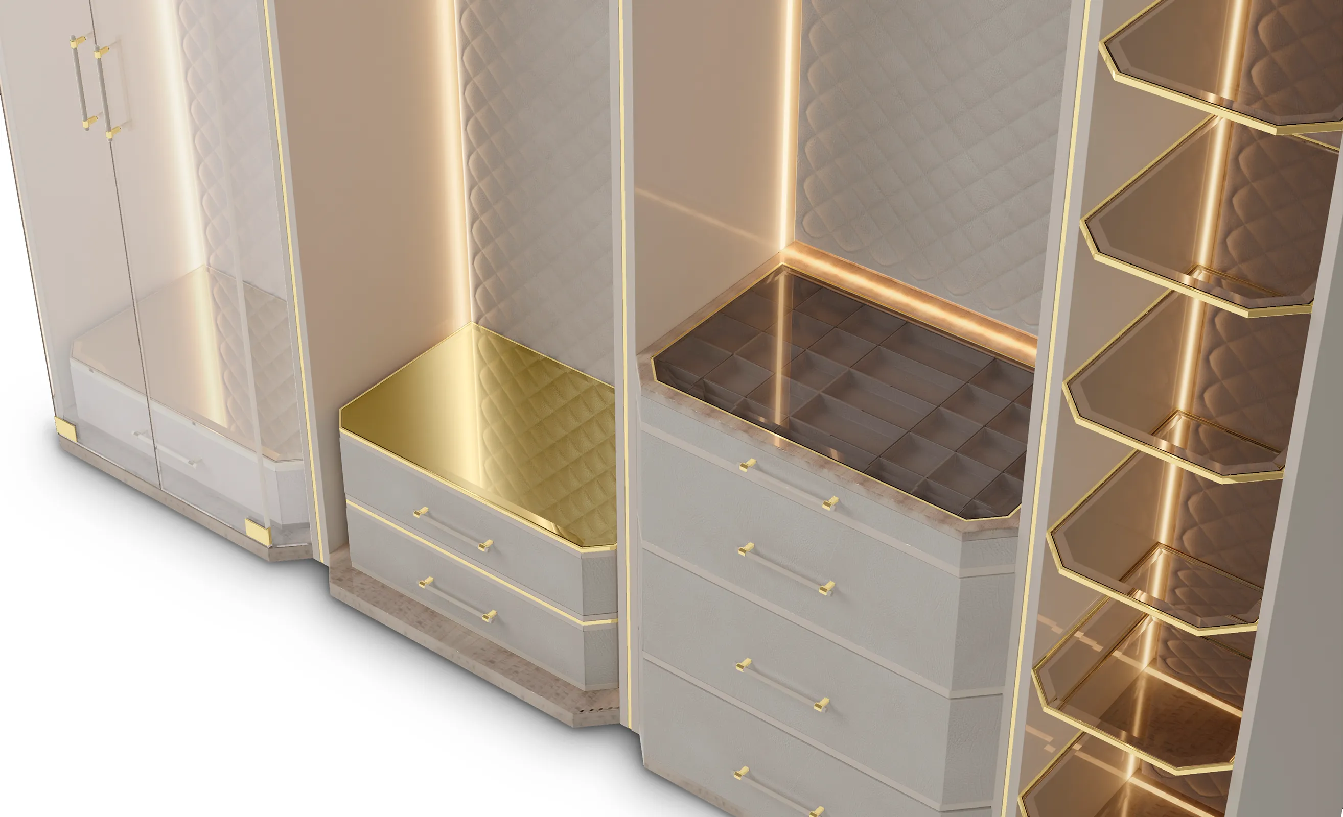 Cadence beige kastensysteem