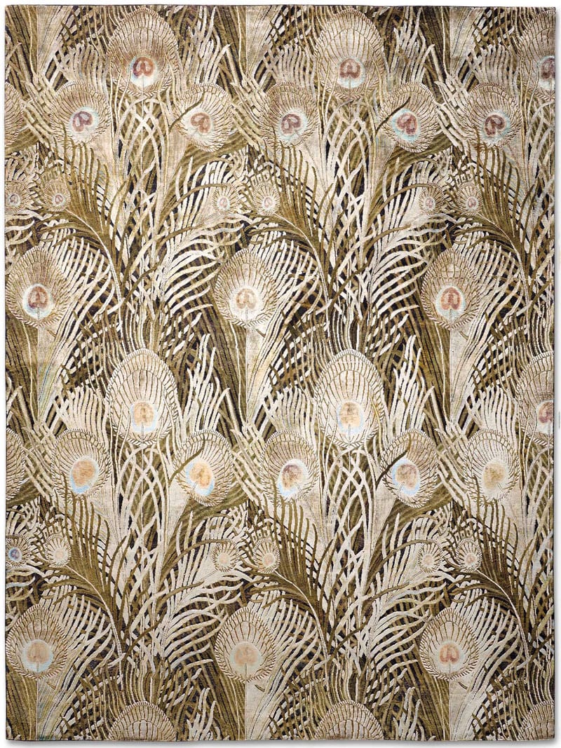 Feathers handgemaakte luxe vloerkleed
