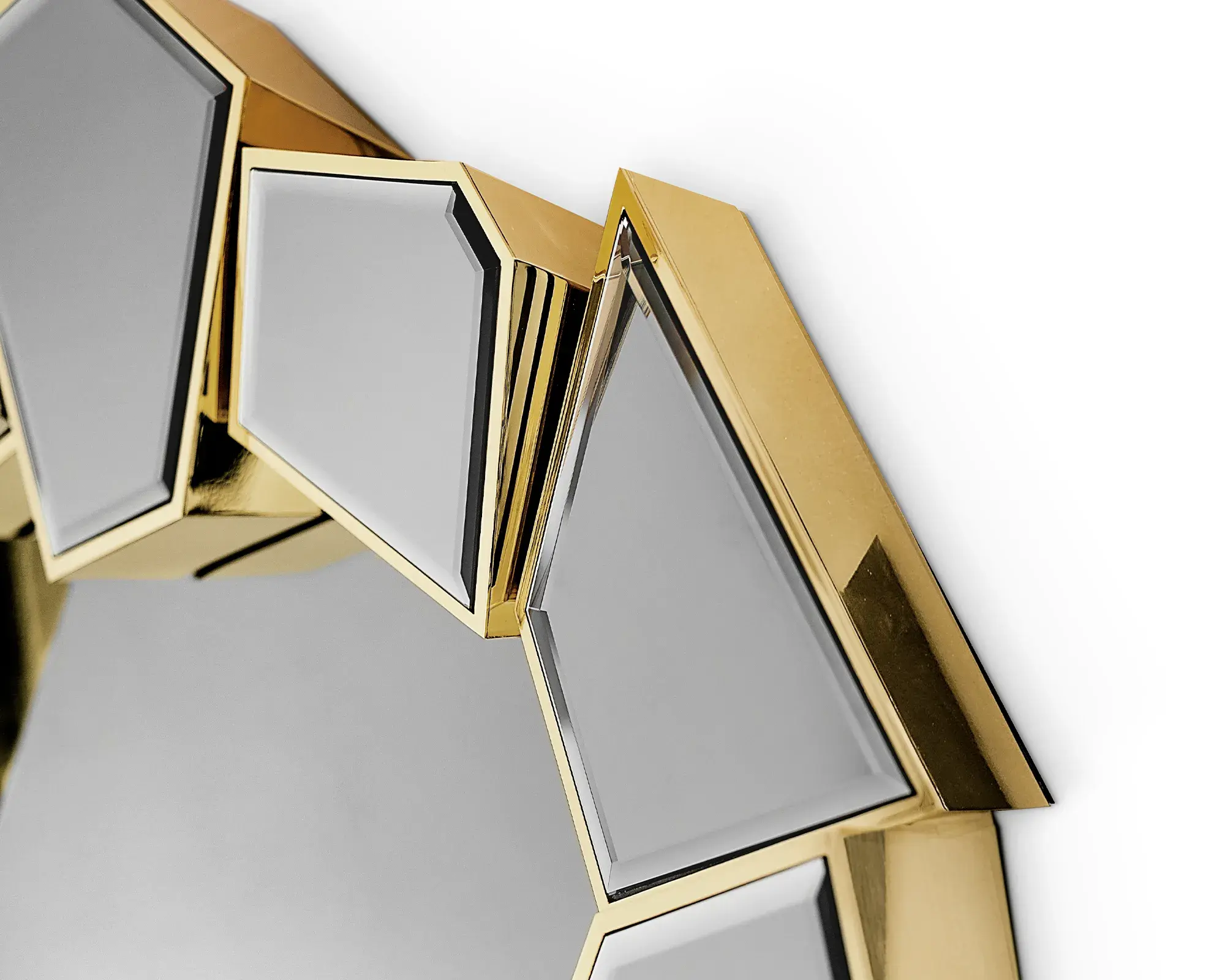 Shatter ronde spiegel