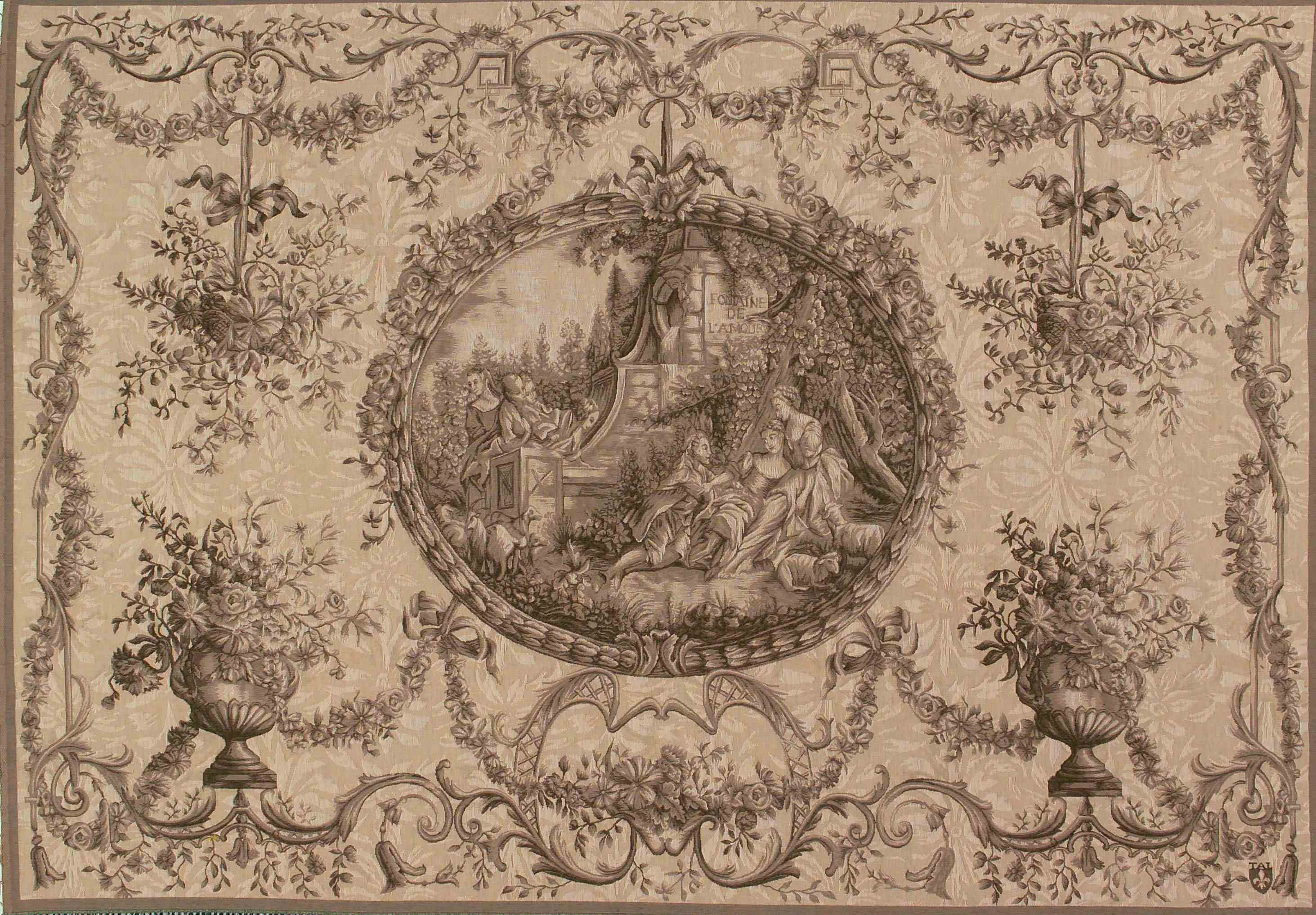 Fountain of Love wandtapijt | Maat: 110 × 150 cm