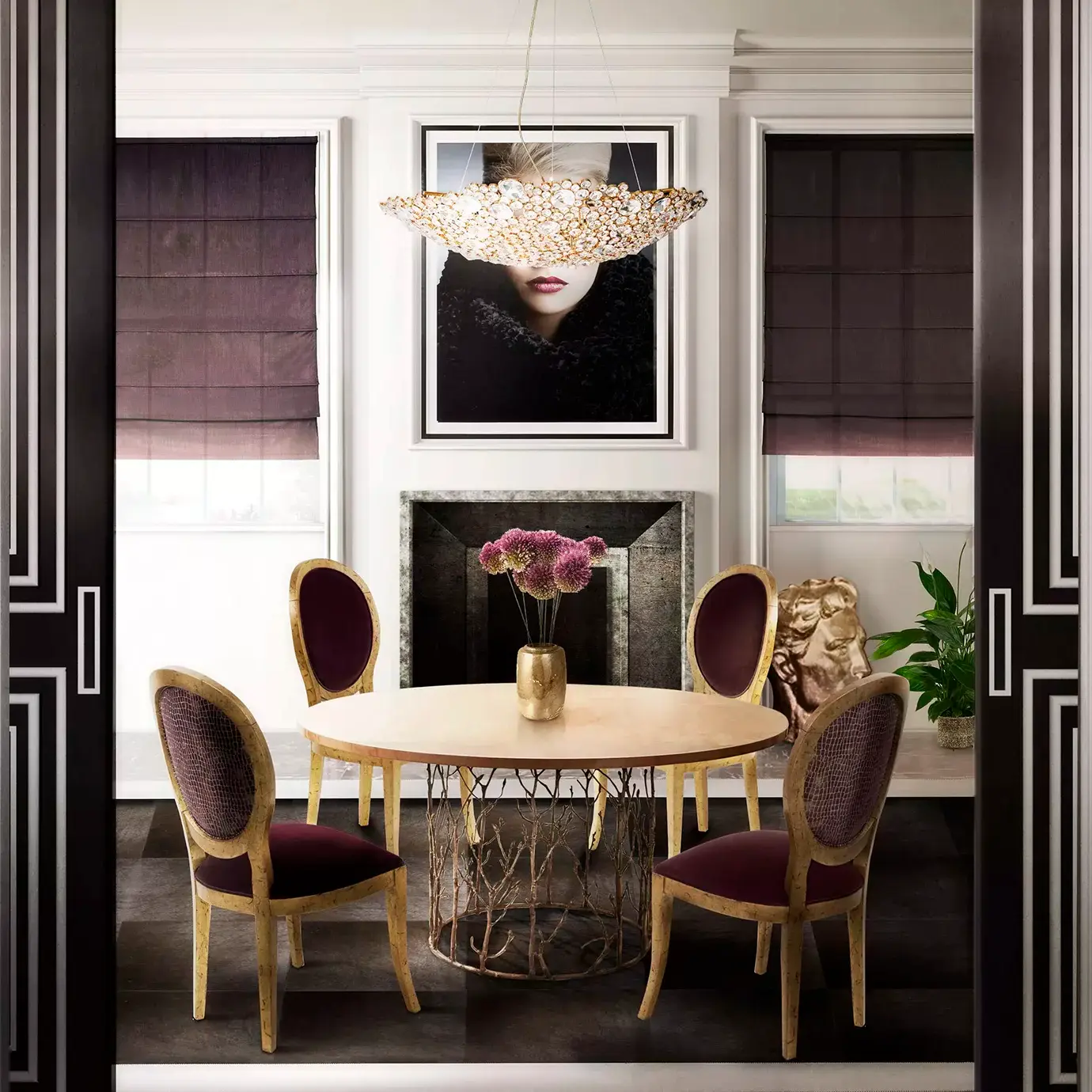 Eternelle halve maan kroonluchter