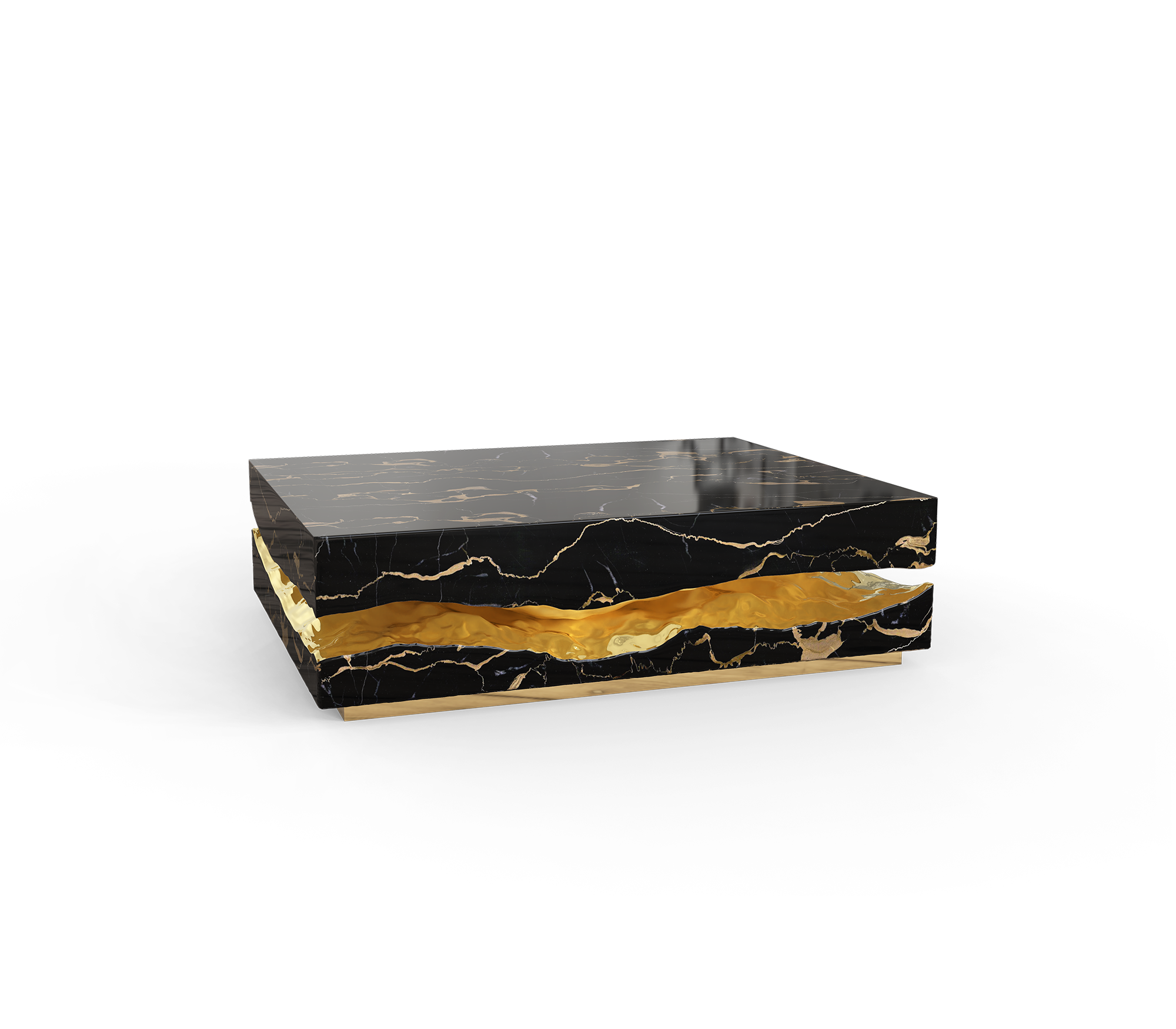 Boulder Portoro marmeren tafel