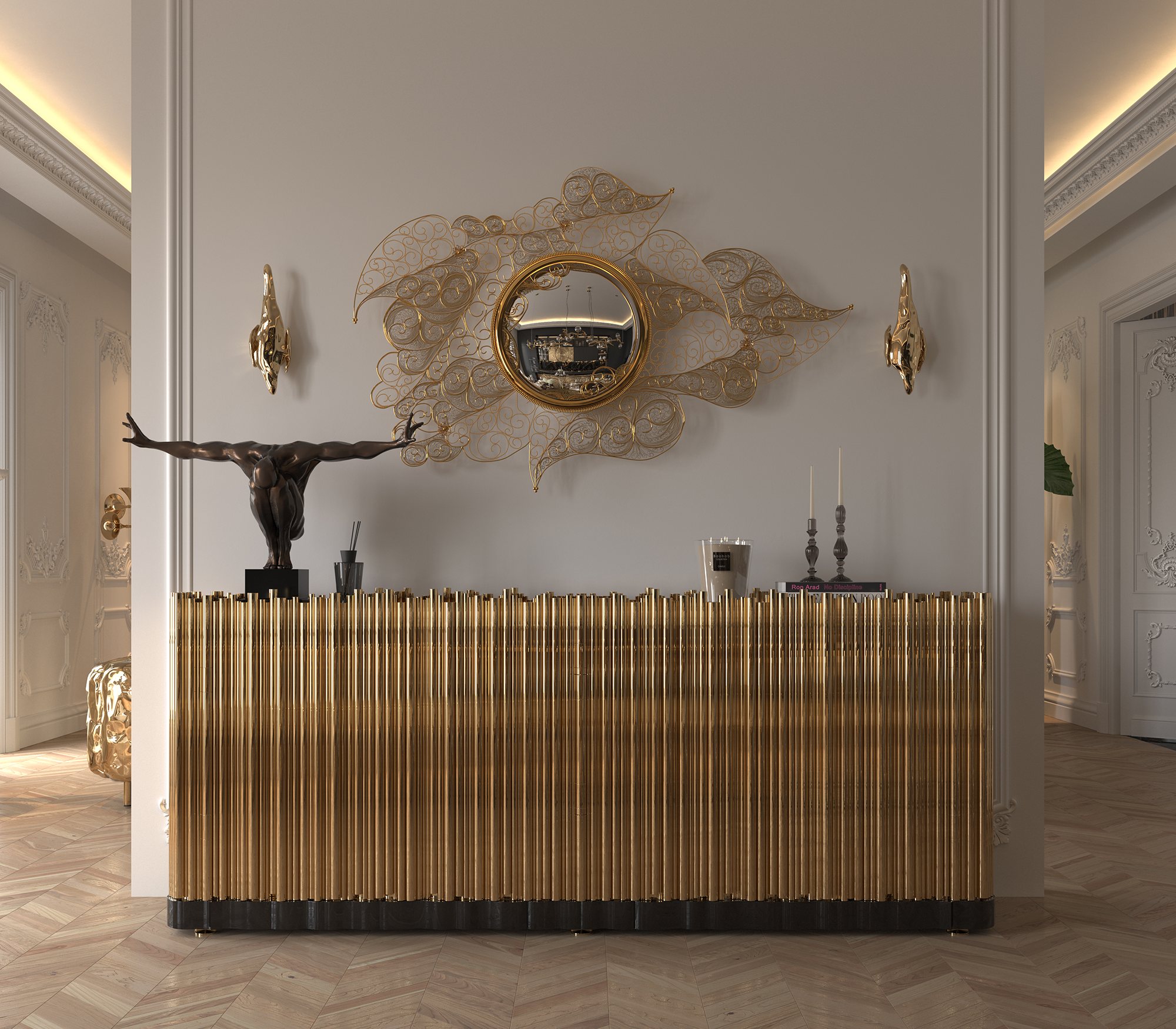 Harmony goud premium dressoir