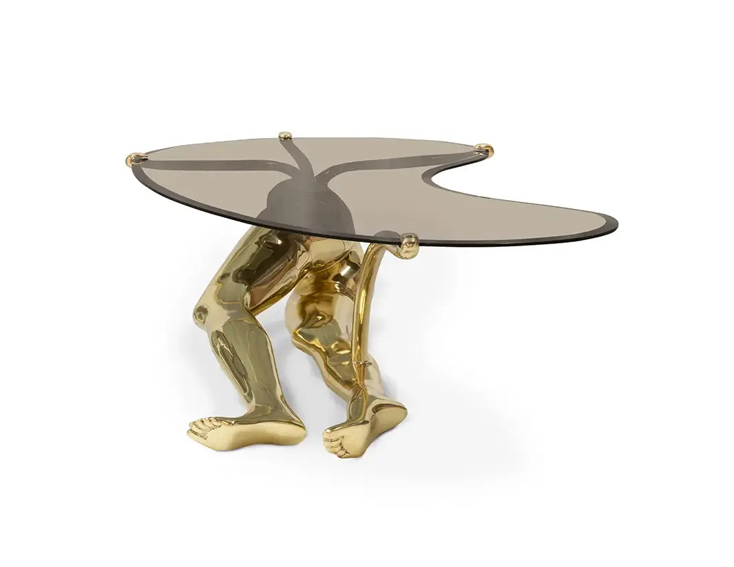 Tavo gepolijst messing salontafel