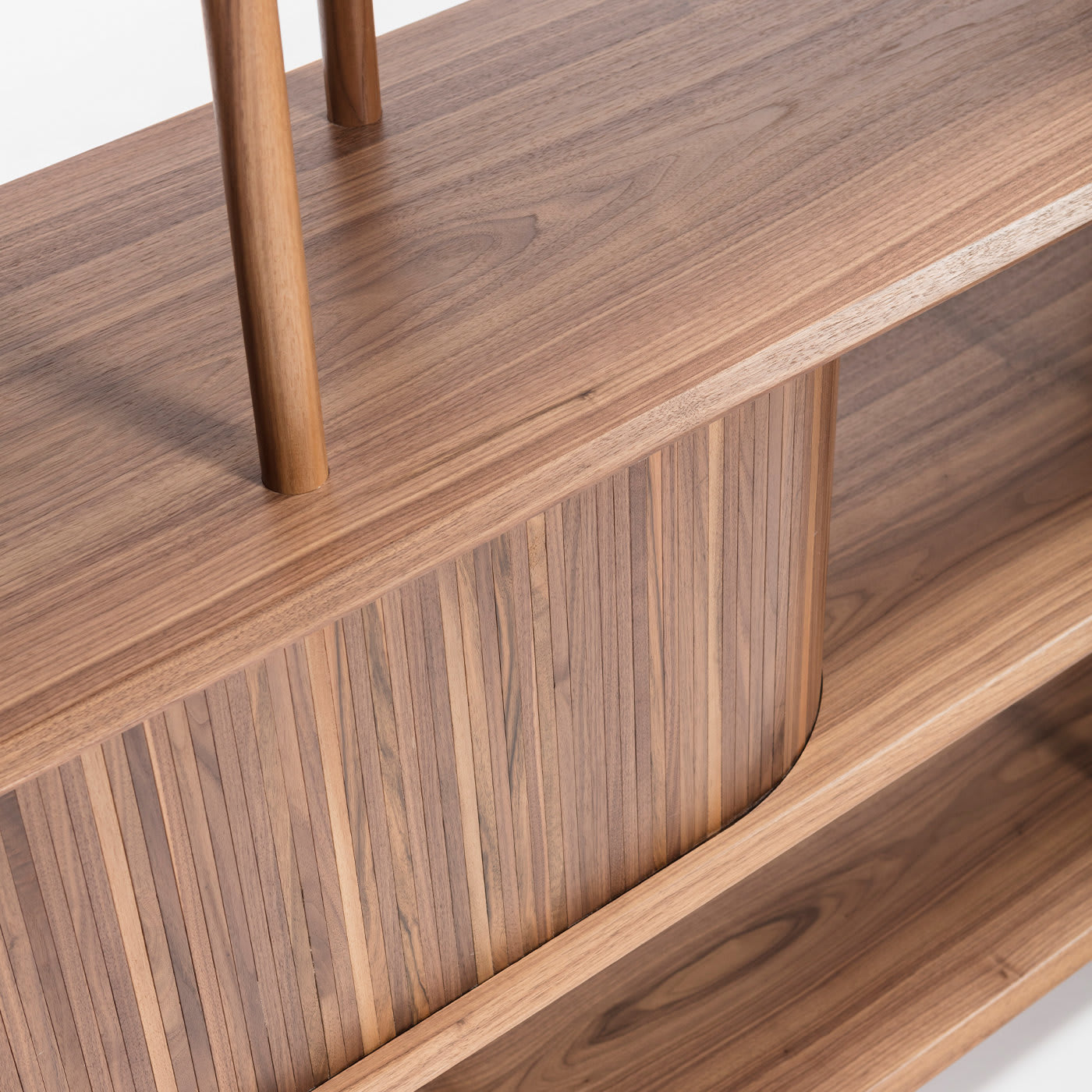 Moderne modulaire Canaletto walnoot boekenkast