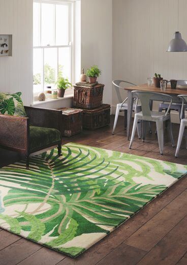 Sanderson manila-green tapijt | Maat: 200 × 280 cm