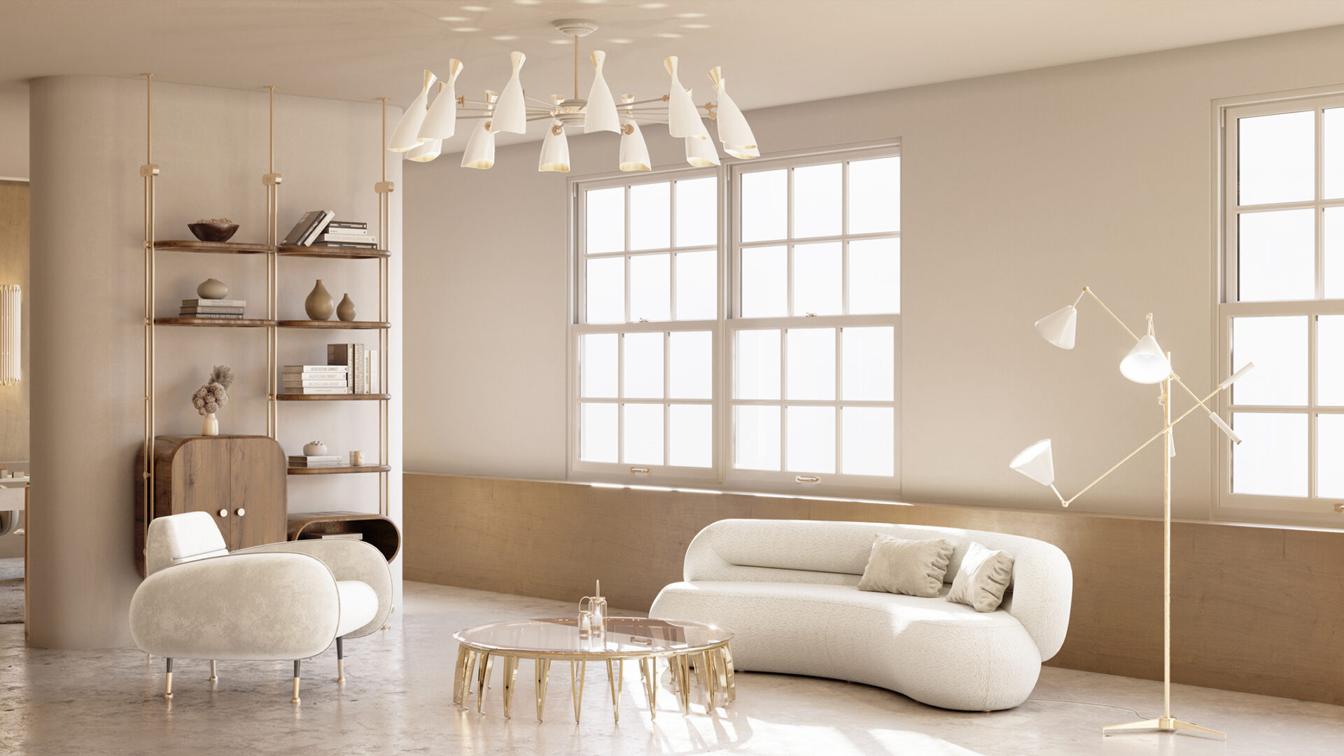 Noble ronde hanglamp - 1