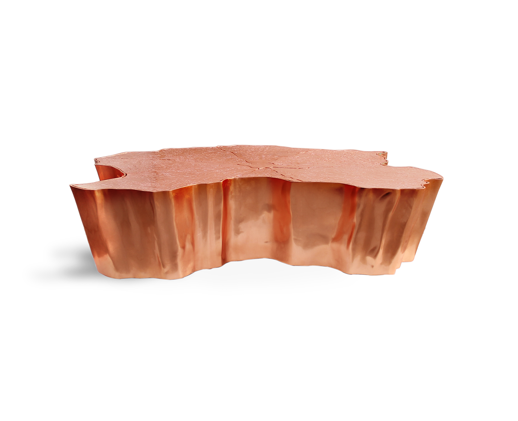 Paradise koperen salontafel | Afmetingen: B 138 × D 95 × H 36 cm Paradise koperen salontafel | Afmetingen: B 138 × D 95 × H 36 cm