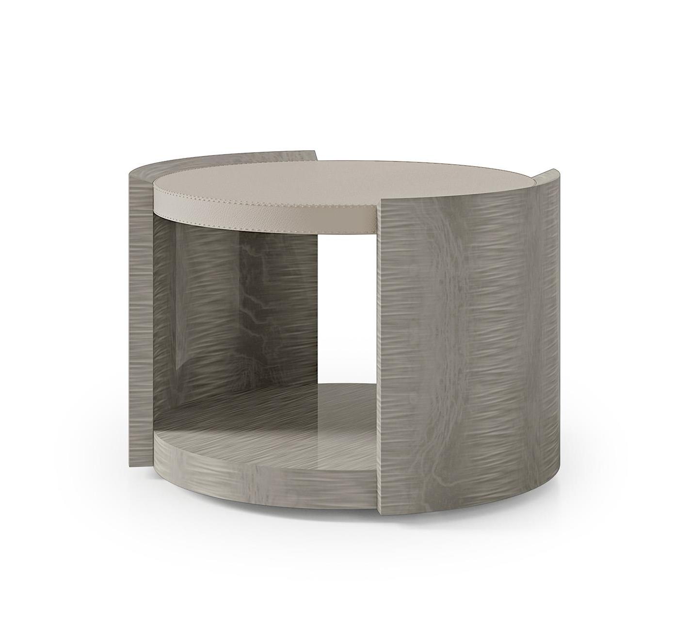 Slaapkamer trolley met leren blad