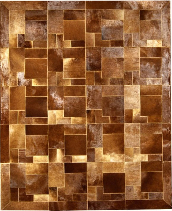 Puzzle col.3 koeienhuid tapijt | Maat: 220 × 260 cm
