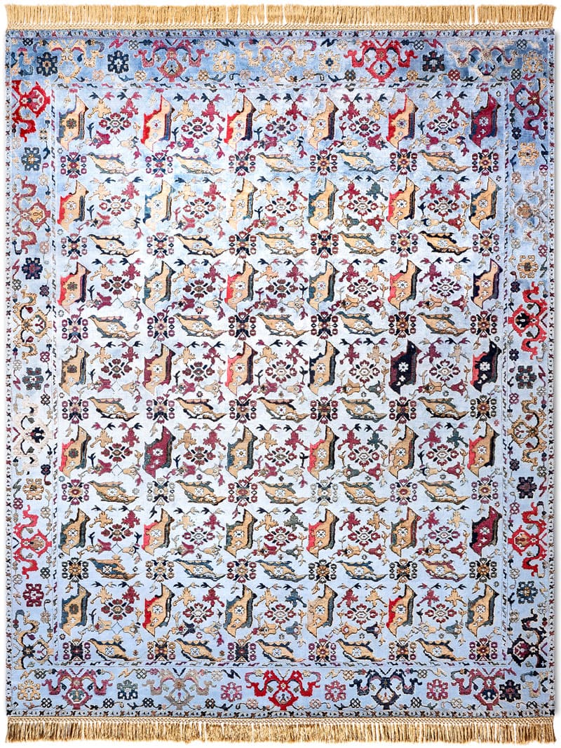 Bird Ushak luxe handgeknoopt vloerkleed