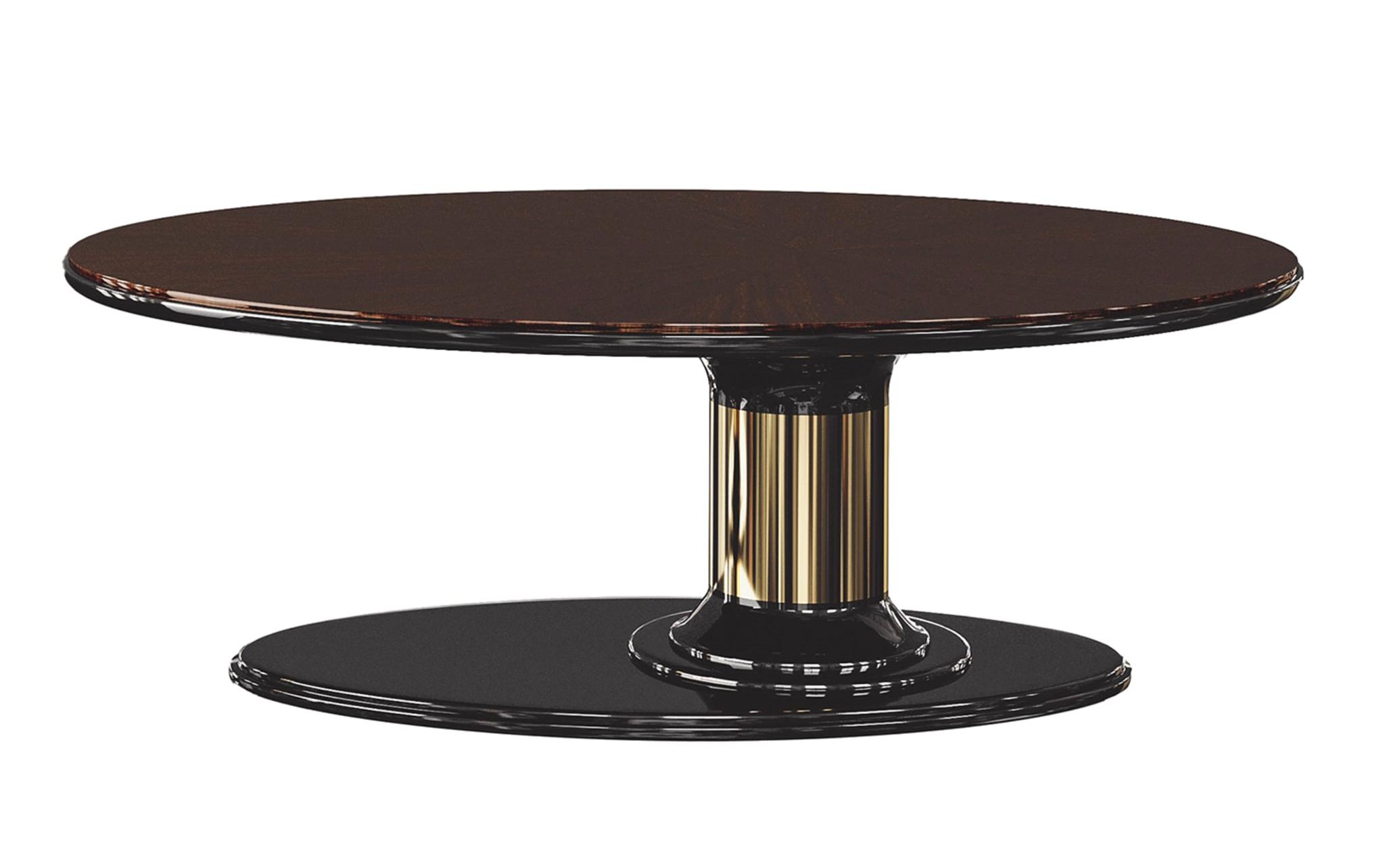 Dilan ronde salontafel | Afmetingen: B 130 × D 90 × H 40 cm Dilan ronde salontafel | Afmetingen: B 130 × D 90 × H 40 cm