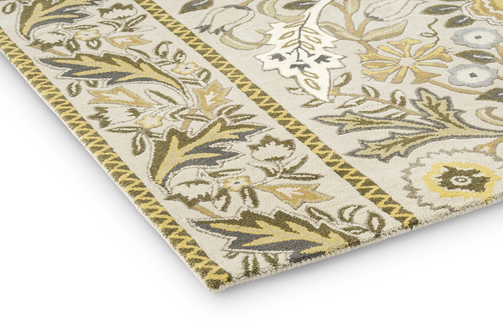 Wilhelmina linen/mosterd tapijt | Maat: 200 × 280 cm