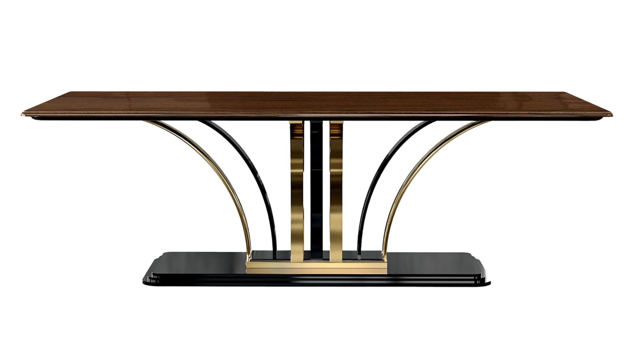 Dilan gouden/bruine tafel