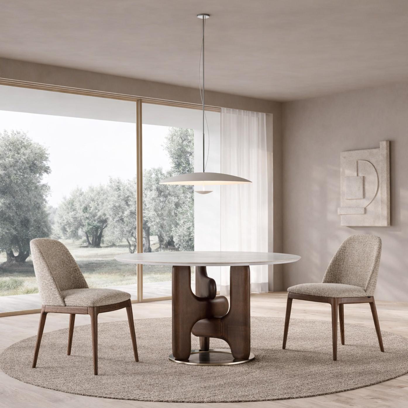 Clifford ronde eettafel met marmeren blad