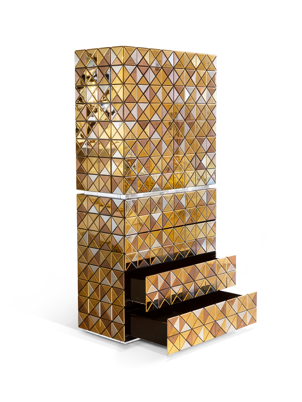 Mosaic II gouden kast