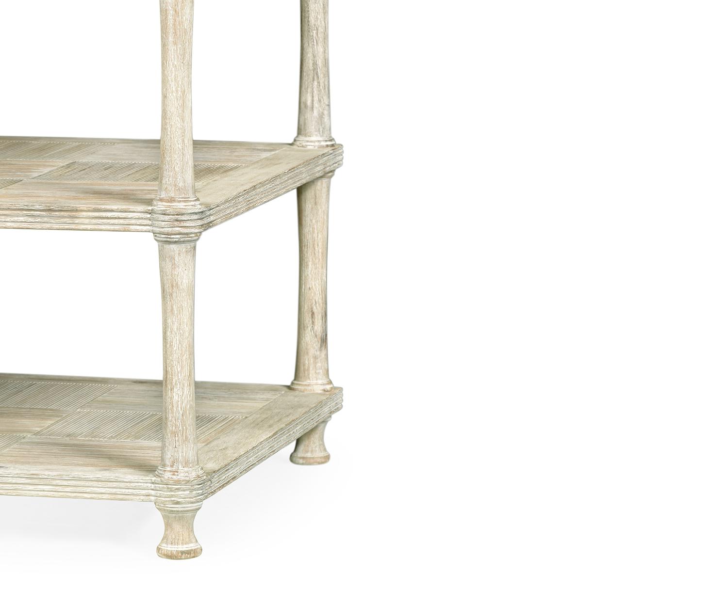 Bywater Washed Acacia bijzettafel met lade