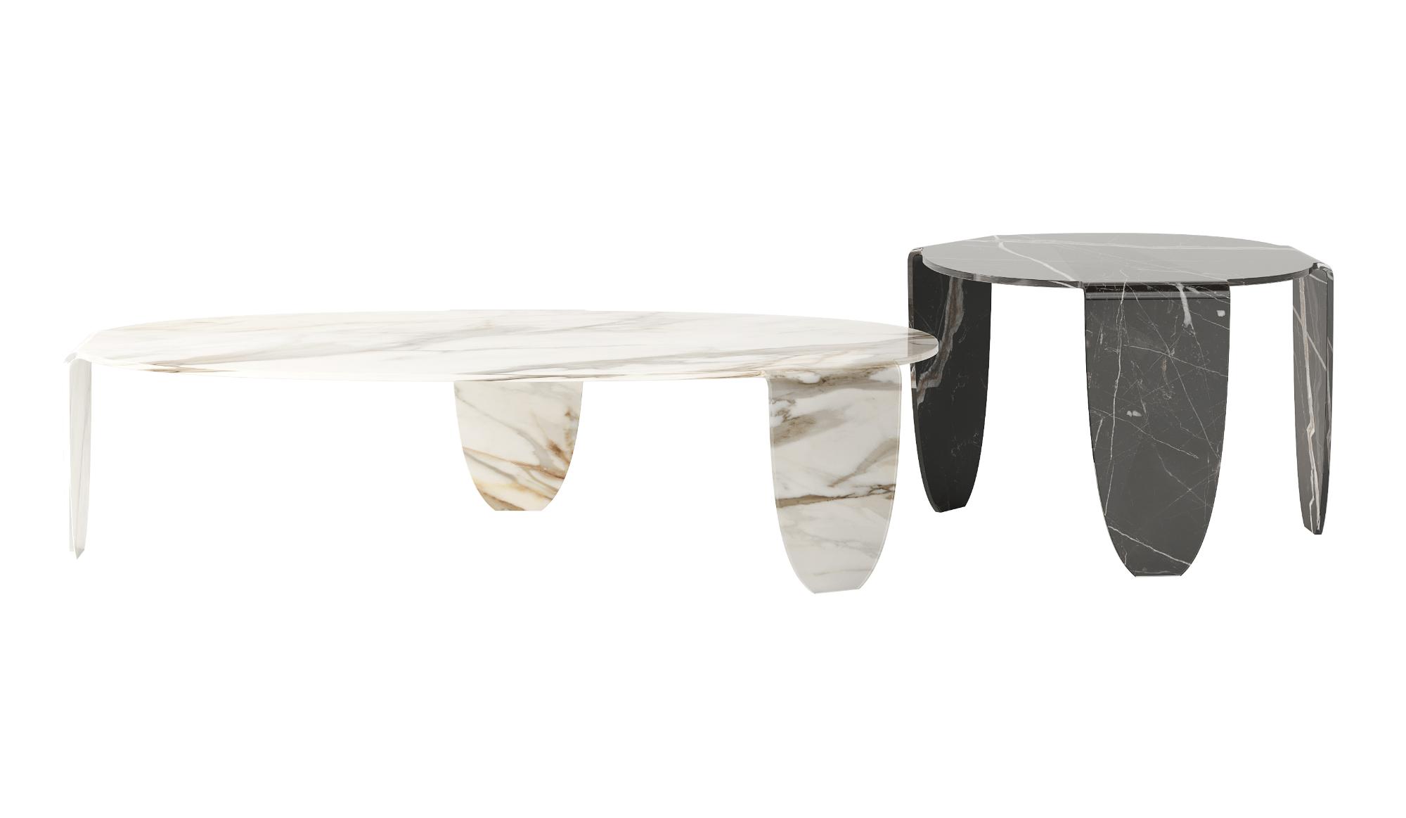 Arturo artistieke glazen salontafel