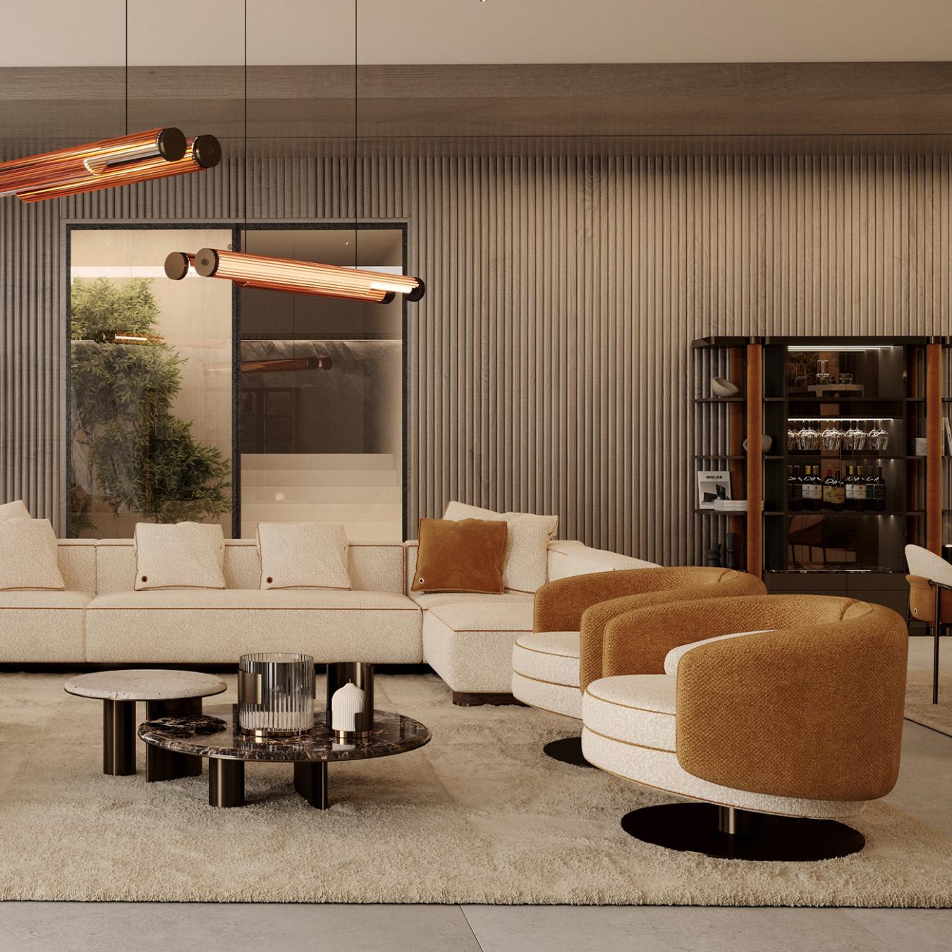 Bon Ton laag rond salontafel