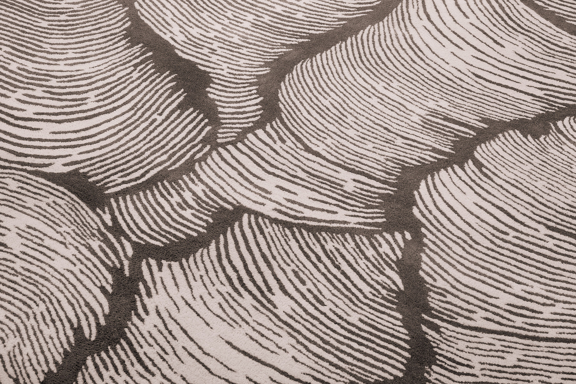 Designer taupe tapijt | Maat: 300 × 400 cm