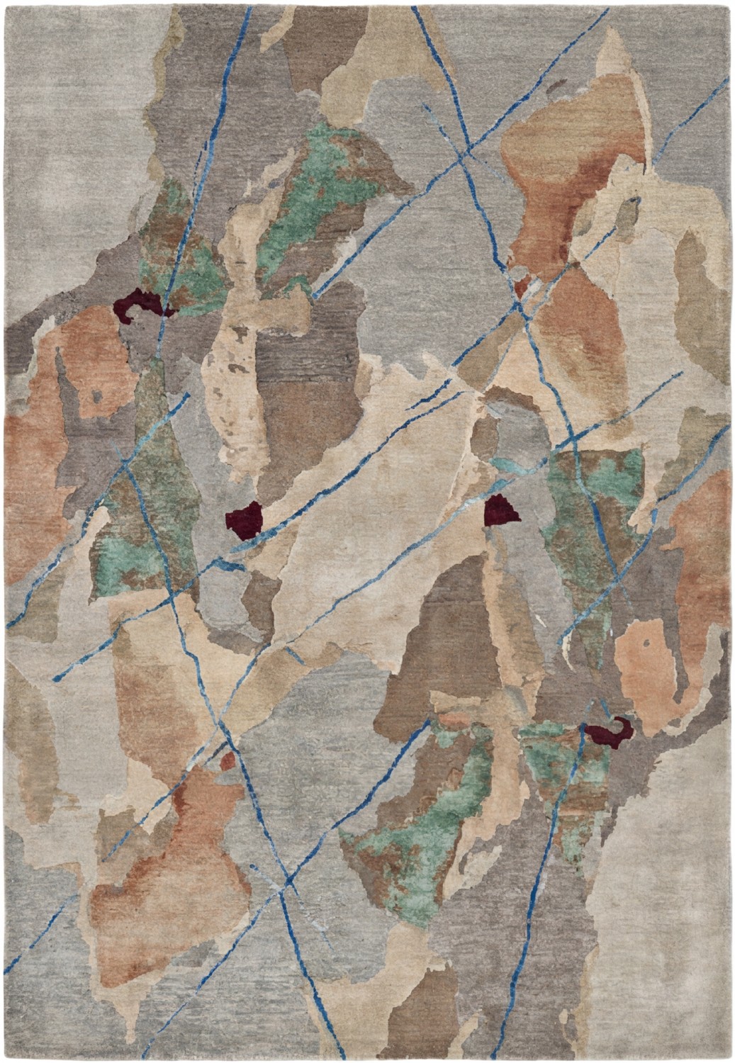 Fragmented Earth handgemaakt vloerkleed