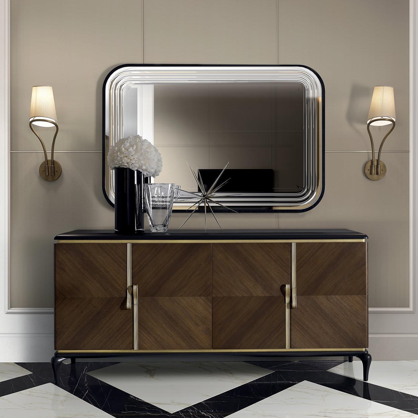 Dilan 4-deurs dressoir | Configuratie: Met spiegel