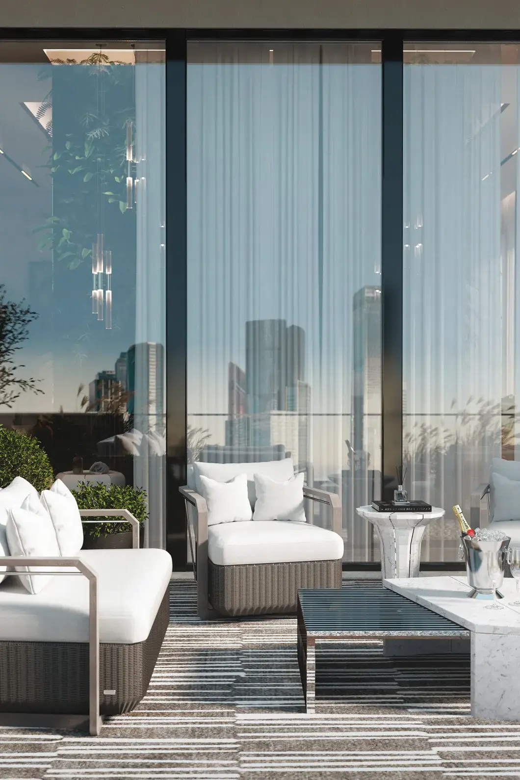 Heritage grijze tuinfauteuil - 2