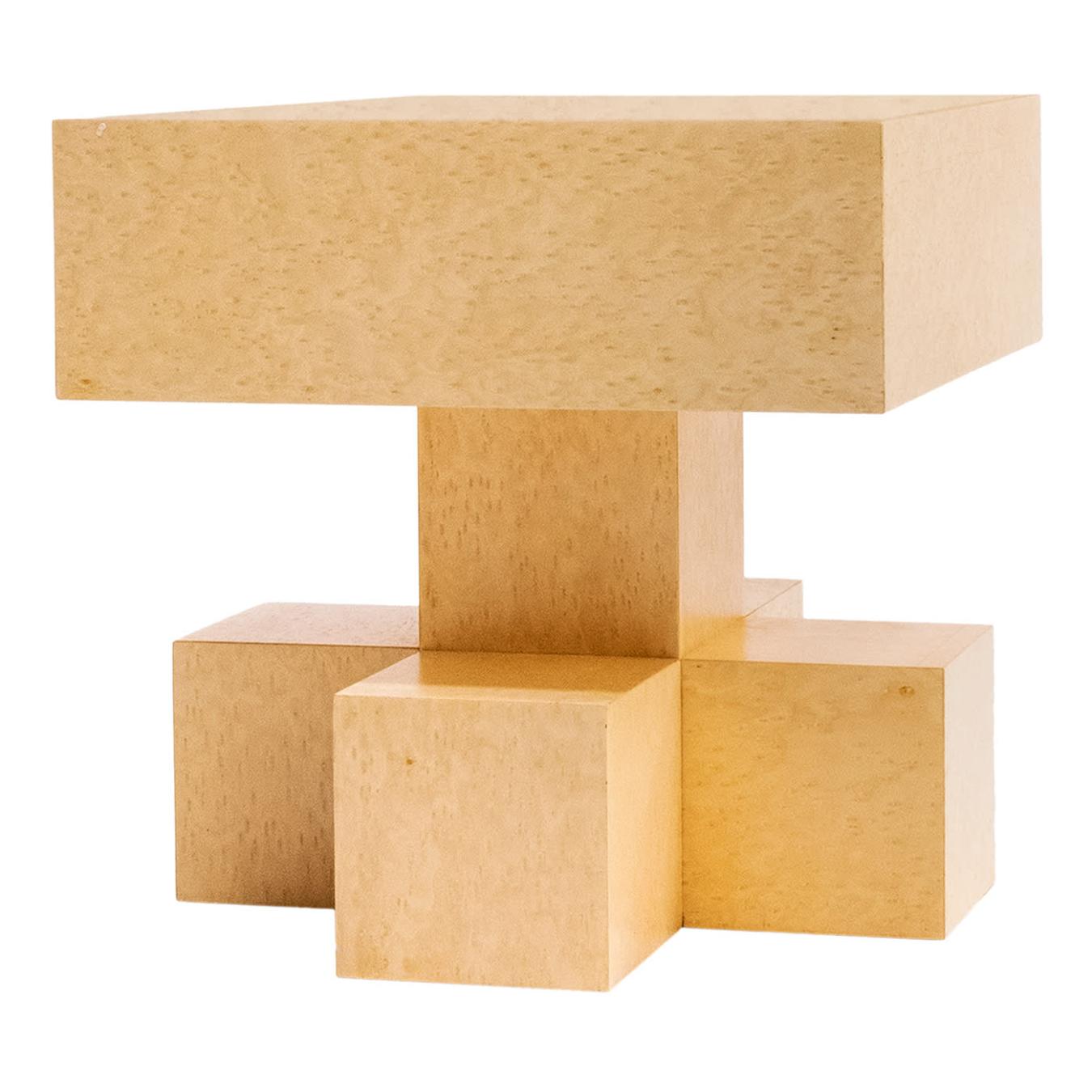 Eigentijdse houten bijzettafel